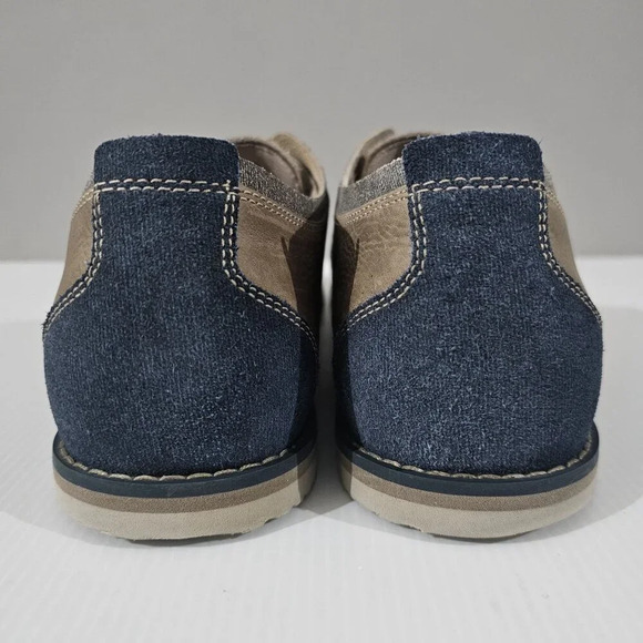 Ahnu Parkside Casual Oxford Shoe Mens 11.5 Brown Gray Blue Suede Canvas Lace Up main image 9
